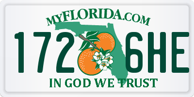 FL license plate 1726HE