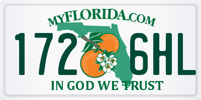 FL license plate 1726HL