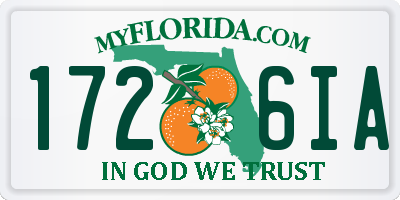 FL license plate 1726IA