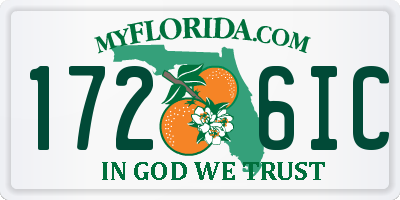 FL license plate 1726IC