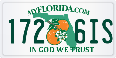 FL license plate 1726IS