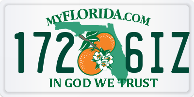 FL license plate 1726IZ