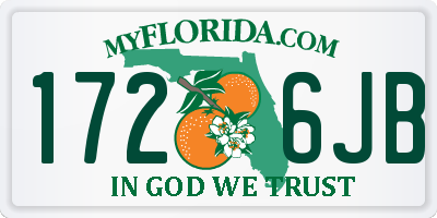 FL license plate 1726JB