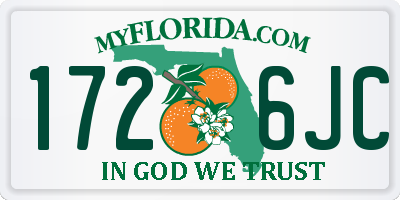 FL license plate 1726JC