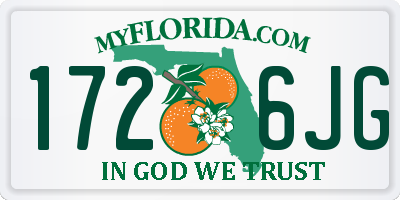FL license plate 1726JG