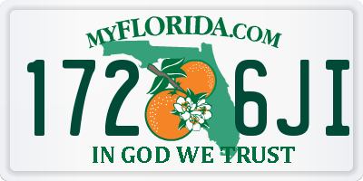 FL license plate 1726JI