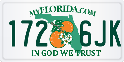 FL license plate 1726JK