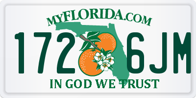 FL license plate 1726JM