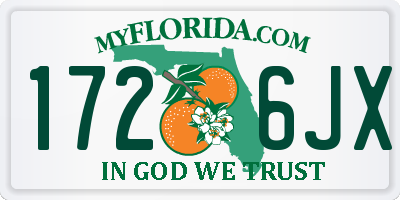 FL license plate 1726JX
