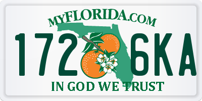 FL license plate 1726KA