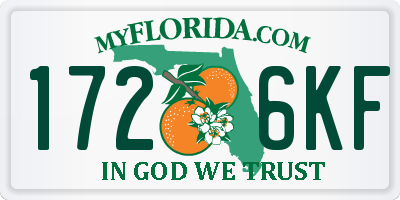 FL license plate 1726KF