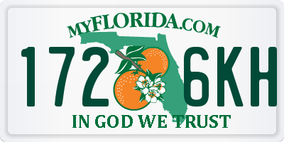 FL license plate 1726KH