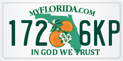 FL license plate 1726KP
