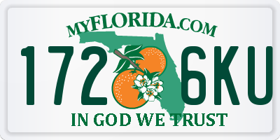 FL license plate 1726KU