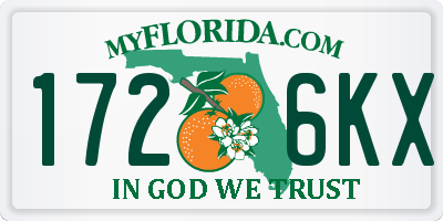 FL license plate 1726KX