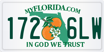 FL license plate 1726LW