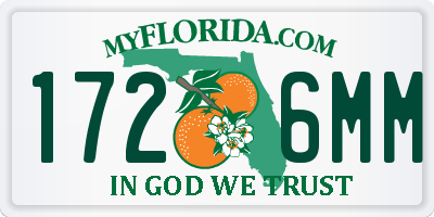FL license plate 1726MM