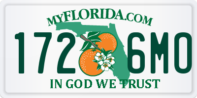 FL license plate 1726MO