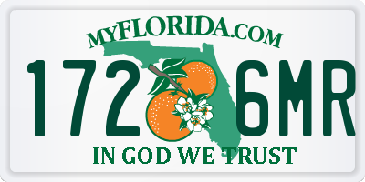 FL license plate 1726MR