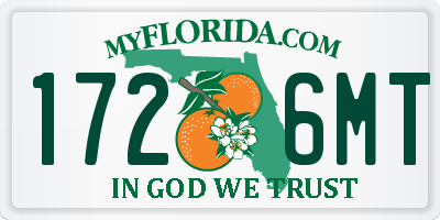FL license plate 1726MT
