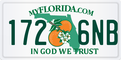 FL license plate 1726NB