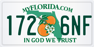 FL license plate 1726NF