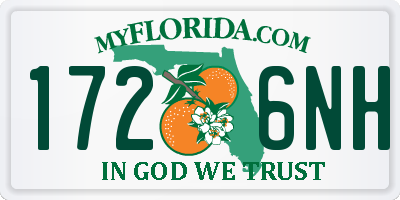 FL license plate 1726NH