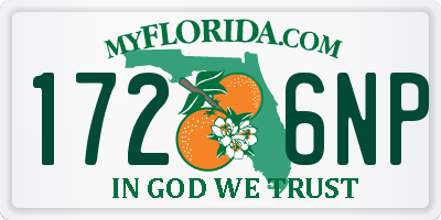 FL license plate 1726NP