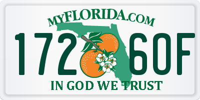 FL license plate 1726OF