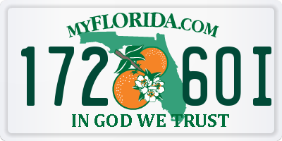 FL license plate 1726OI
