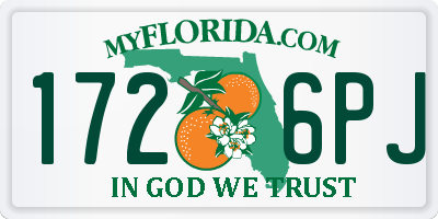 FL license plate 1726PJ