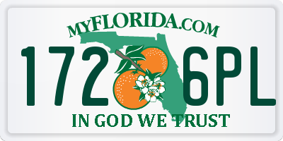 FL license plate 1726PL