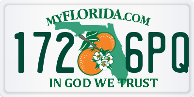 FL license plate 1726PQ