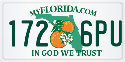 FL license plate 1726PU