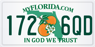 FL license plate 1726QD
