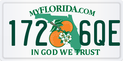 FL license plate 1726QE