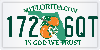 FL license plate 1726QT