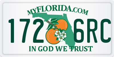 FL license plate 1726RC