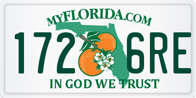 FL license plate 1726RE