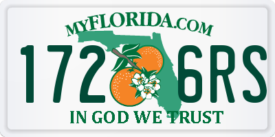 FL license plate 1726RS