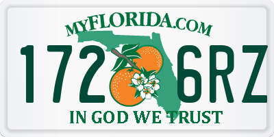 FL license plate 1726RZ