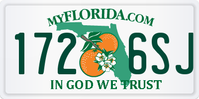 FL license plate 1726SJ