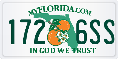 FL license plate 1726SS