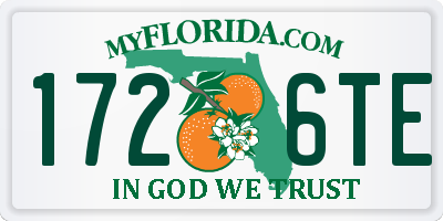 FL license plate 1726TE