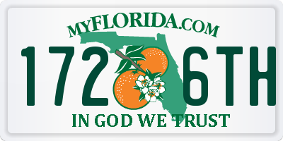 FL license plate 1726TH