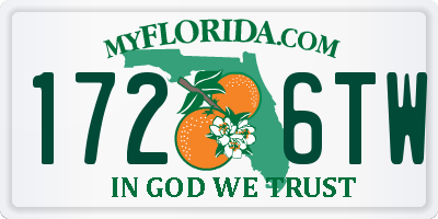 FL license plate 1726TW