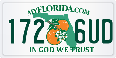 FL license plate 1726UD