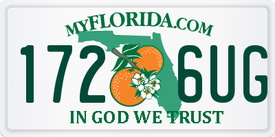 FL license plate 1726UG