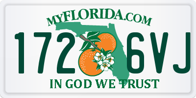 FL license plate 1726VJ