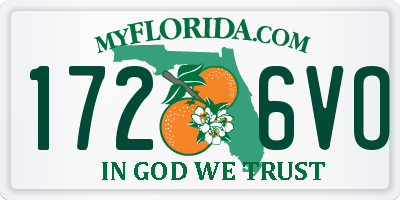 FL license plate 1726VO